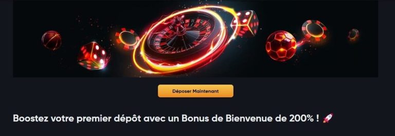 Instant Casino bonus bienvenue